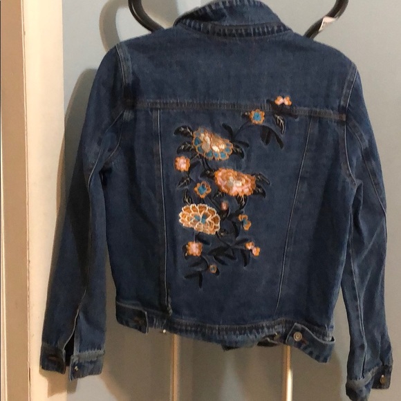 Denim embroidered designer jacket - Picture 4 of 5
